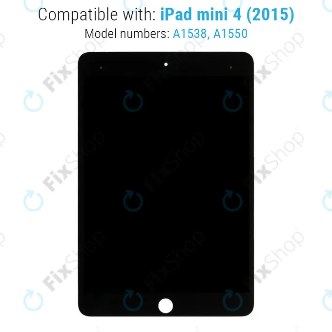 Apple iPad Mini 4 - LCD Display + Touch Screen (Black) Refurbished