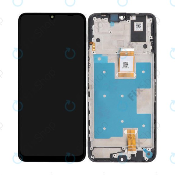 Honor X7a RKY-LX1 RKY-LX2 - LCD Display + Touch Screen + Frame (Midnight Black) - 0235AENA Genuine Service Pack