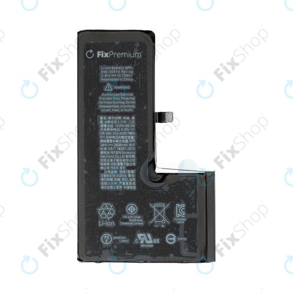 Battery for iPhone XS, 2658mAh, FixPremium