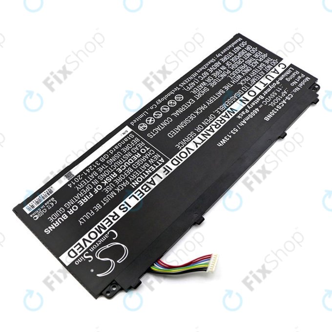 Battery for Acer Aspire S13, Chromebook R13, 4600mAh, Li-Pol, 11.55V, AP15O3K, HQ