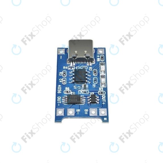 Charging module TP4056 for 18650 Li-ion battery, USB-C, 1A