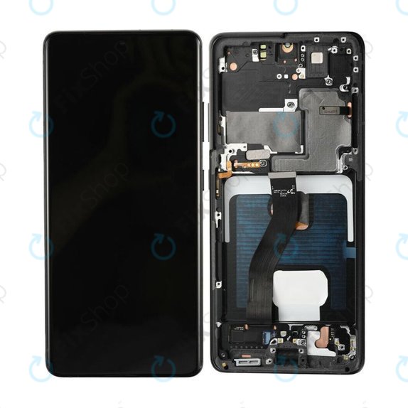 Samsung Galaxy S21 Ultra G998B - LCD Display + Touch Screen + Frame (Phantom Black) TFT