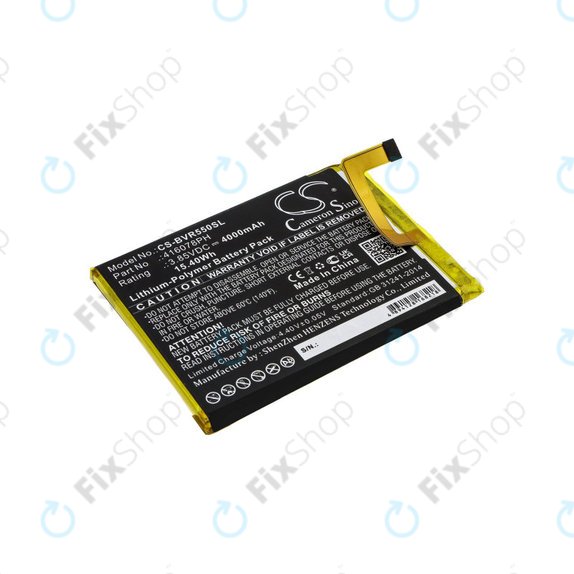 Battery for Blackview BV5500, 4000mAh, Li-Pol, 3.85V, 416078PH, HQ