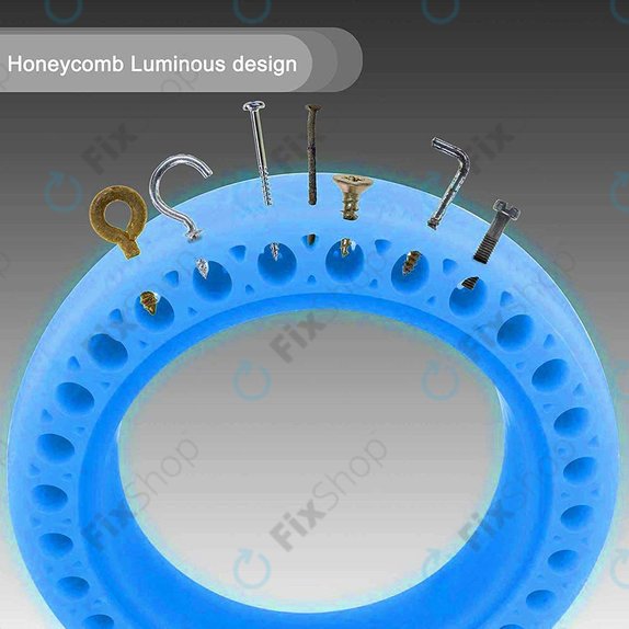 Xiaomi Mi Electric Scooter 1S, 2 M365, Essential, Pro, Pro 2 - Durable Full Tubeless Tire (Blue Fluorescent)