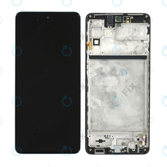 Samsung Galaxy M51 M515F - LCD Display + Touch Screen + Frame (Celestial Black) - GH82-23568A, GH82-24168A, GH82-24166A Genuine Service Pack