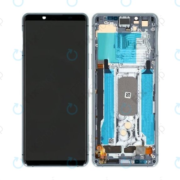 Sony Xperia 5 II - LCD Display + Touch Screen + Frame (Gray) - A5024933A Genuine Service Pack