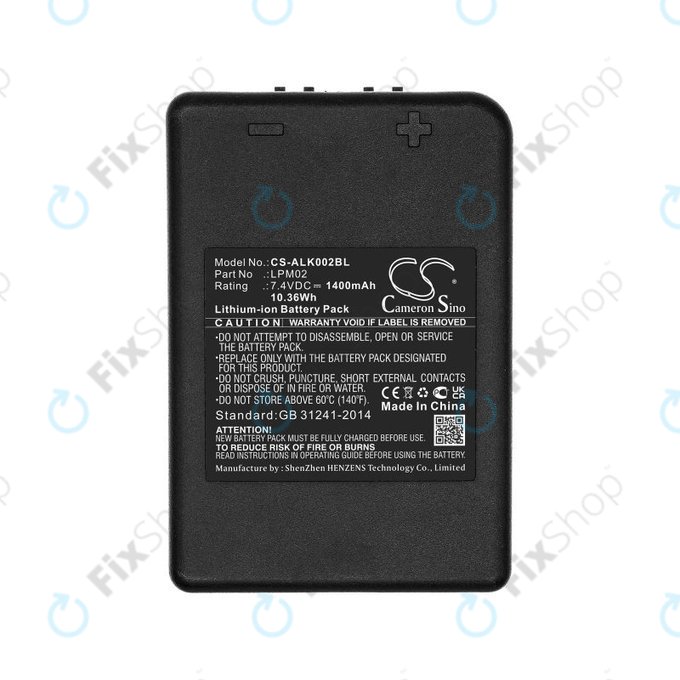 Battery for Autec Funkfernsteuerung Air, Modular AJM, 1400mAh, Li-Ion, 7.4V, LPM02, HQ