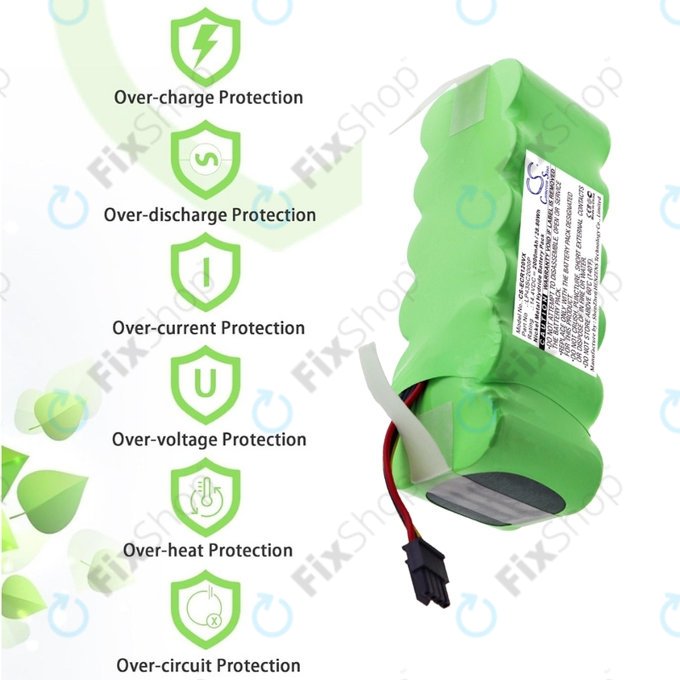 Ecovacs Deebot CR120, KK-8, X500 - Battery LP43SC2000P Ni-MH 14.4V 2000mAh HQ