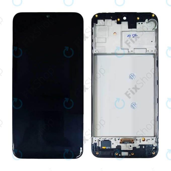 Samsung Galaxy M21 M215F - LCD Display + Touch Screen + Frame (Black) TFT