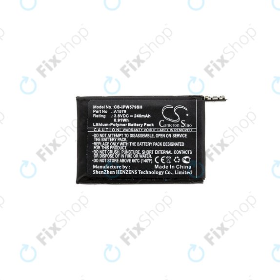 Battery for Apple Watch 1 42 mm, 240mAh, Li-Pol, 3.8 V, A1579, HQ