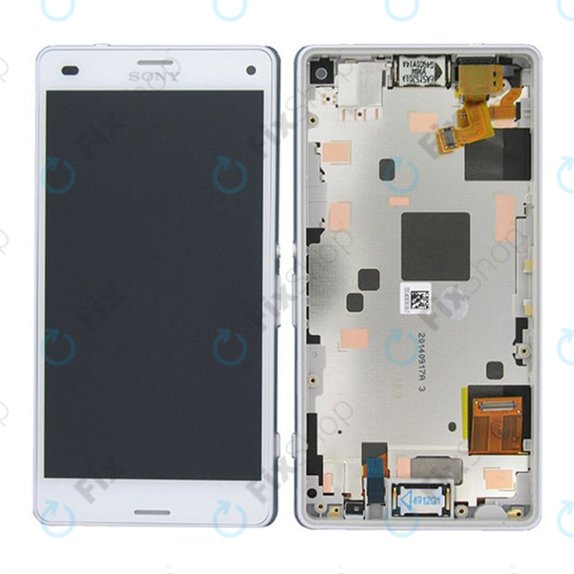 Sony Xperia Z3 Compact D5803 - LCD Display + Touch Screen + Frame (White) TFT