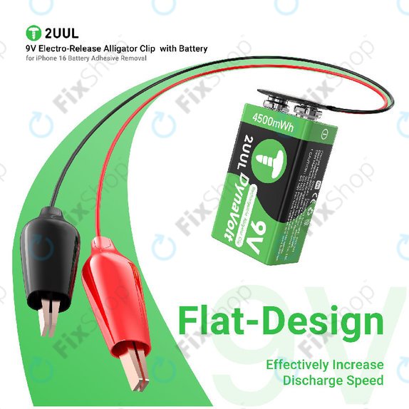 Alligator Clip, Electro-Release 9V, 2UUL BT04