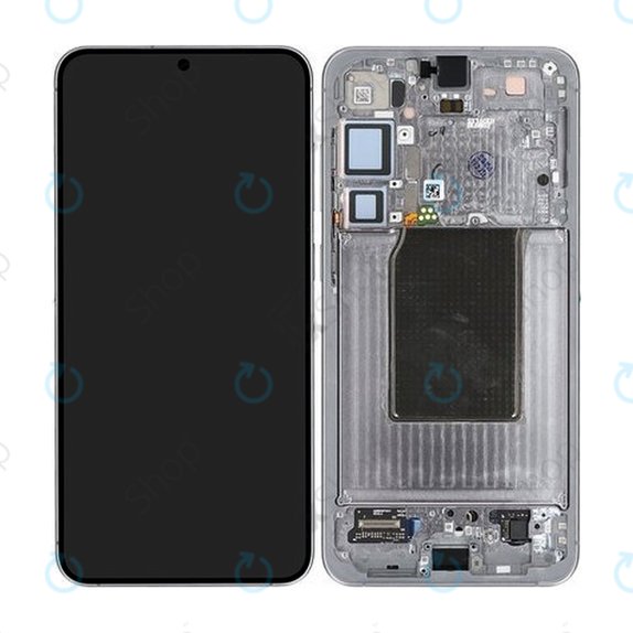 Samsung Galaxy S25 Plus - LCD Display + Touch Screen + Frame (Silver Shadow) - GH82-36368A Genuine Service Pack
