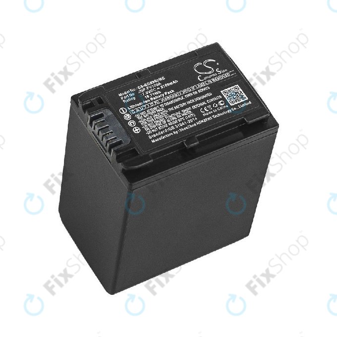 Battery for Sony FDR-AX, HDR-CX, HDR-CX HDR-PJ, NEX-VG30, 2700mAh, Li-Ion, 7.3V, NP-FV100A, HQ
