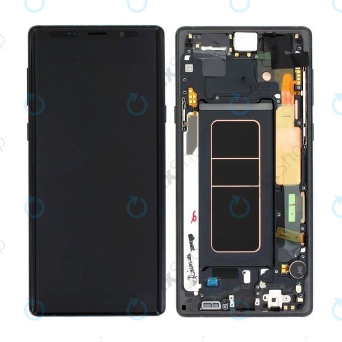 Samsung Galaxy Note 9 N960U - LCD Display + Touch Screen + Frame (Midnight Black) - GH97-22269A, GH97-23737A, GH97-22270A Genuine Service Pack
