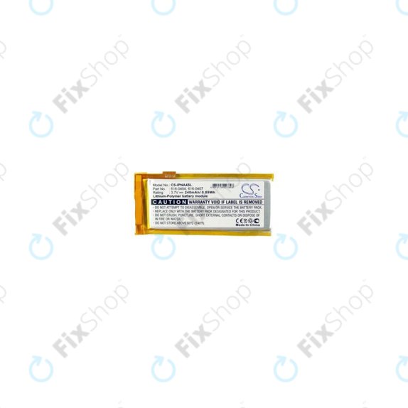 Apple iPod Nano (4th Gen) - Battery 616-0405 240mAh HQ