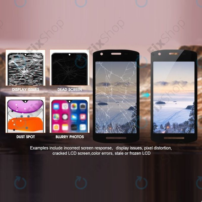 Zebra TC21, TC26 - LCD Display + Touch Screen TFT (with hole)
