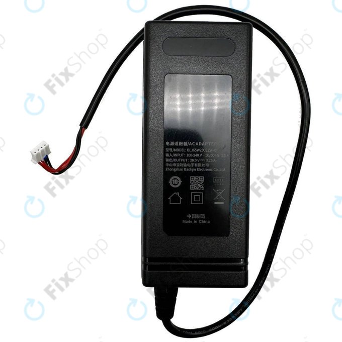 Charging Adapter for Dreame Bot W10, BLJ65W200325P-C, 65W, 20V