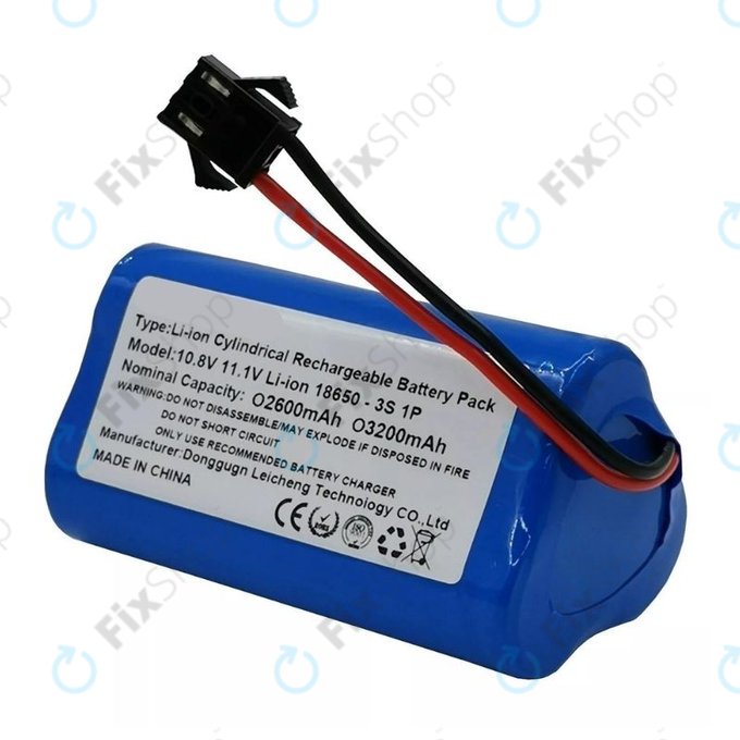 Ecovacs CEN330, CR-series - Battery ICR18650 3S1P Li-Ion 11.1V 2600mAh