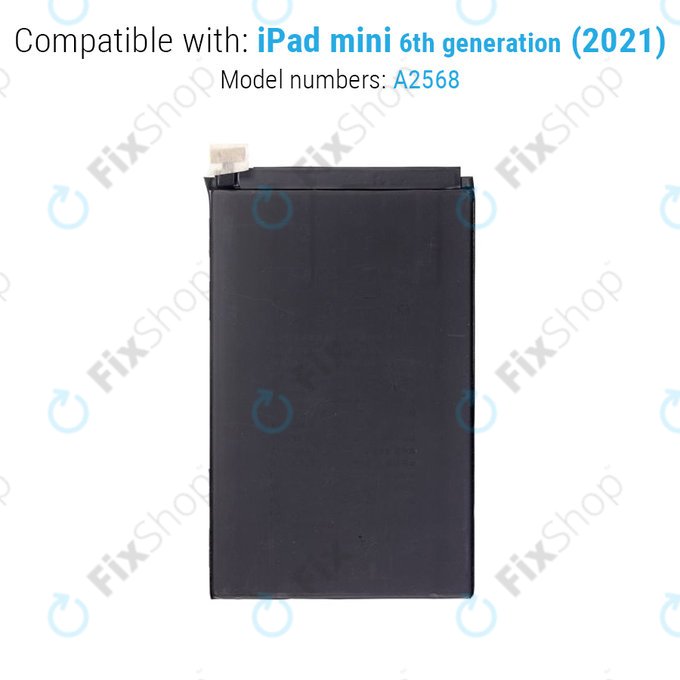 Battery for iPad Mini 6, Mini (2024), 5124mAh, A2522
