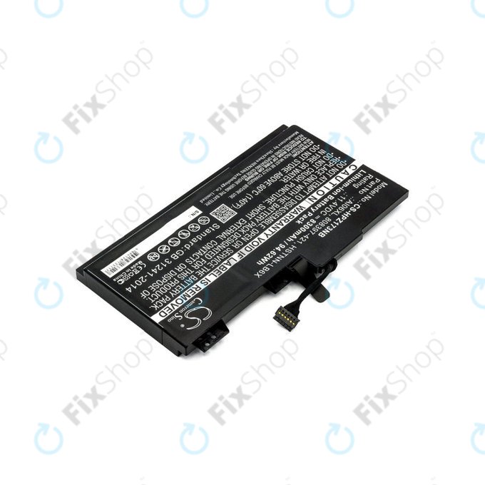 Battery for HP Zbook 17 G3, 8300mAh, Li-Ion, 11.4V, AI06XL, HQ
