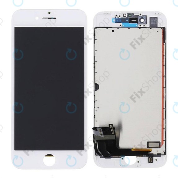 Display for iPhone 7, White, Touch Screen with Frame