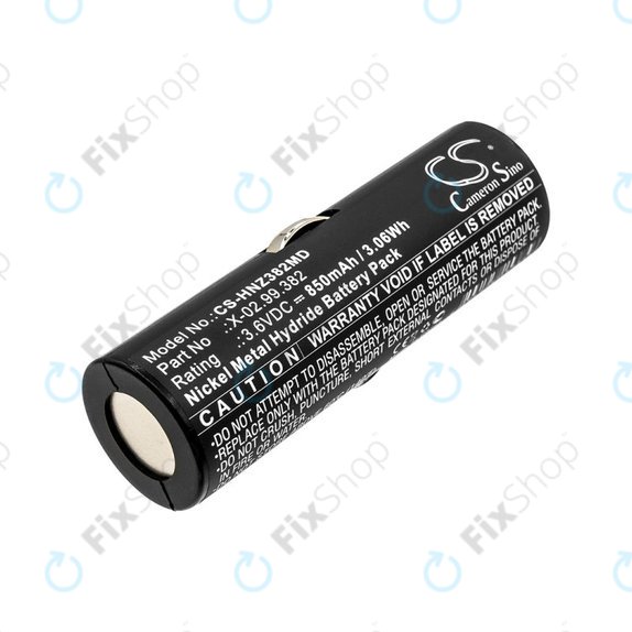 Battery for Heine Beta Handles, Heine Ophthalmoscope Beta 200, 850mAh, Ni-MH, 3.6V, X-02.99.382, BATT/110904-A1, HQ