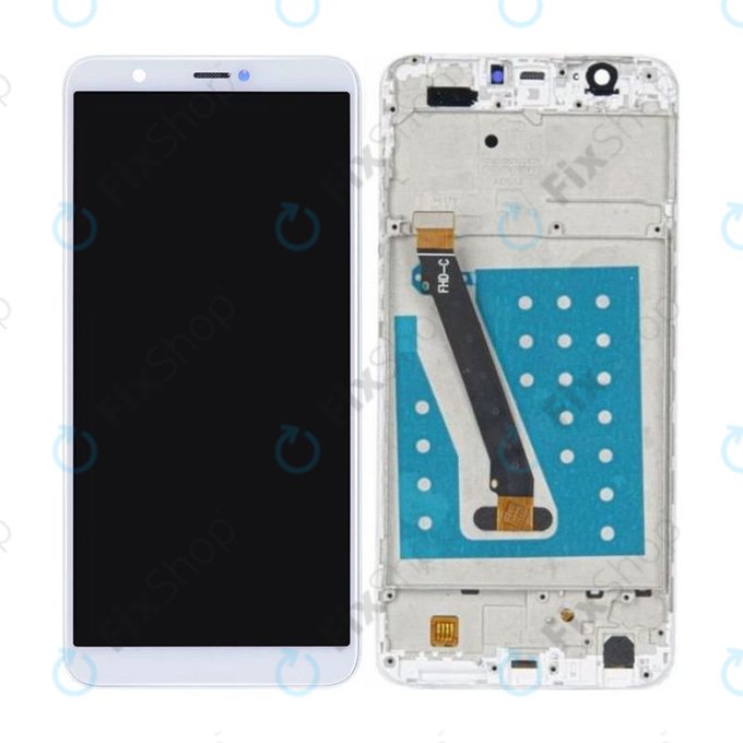 Huawei P Smart - LCD Display + Touch Screen + Frame (White) TFT