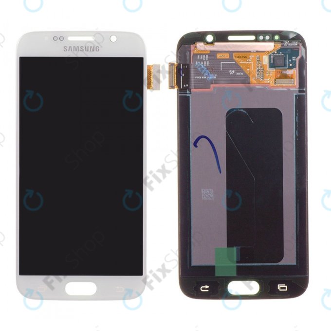 Samsung Galaxy S6 G920F - LCD Display + Touch Screen (White Pearl) - GH97-17260B Genuine Service Pack