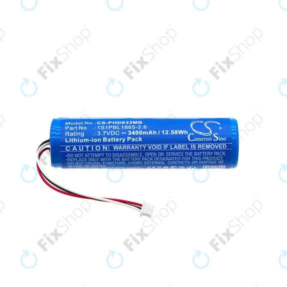 Battery for Philips Avent SCD833, Avent SCD835, Avent SCD841, Avent SCD831, 3400mAh, Li-ion, 3.7V, 1S1PBL1865-2.6, HQ