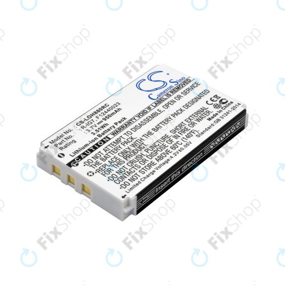 Battery for Logitech Harmony 720, 780, 880, 890, 900, 950mAh, Li-Ion, 3.7V, R-IG7, HQ