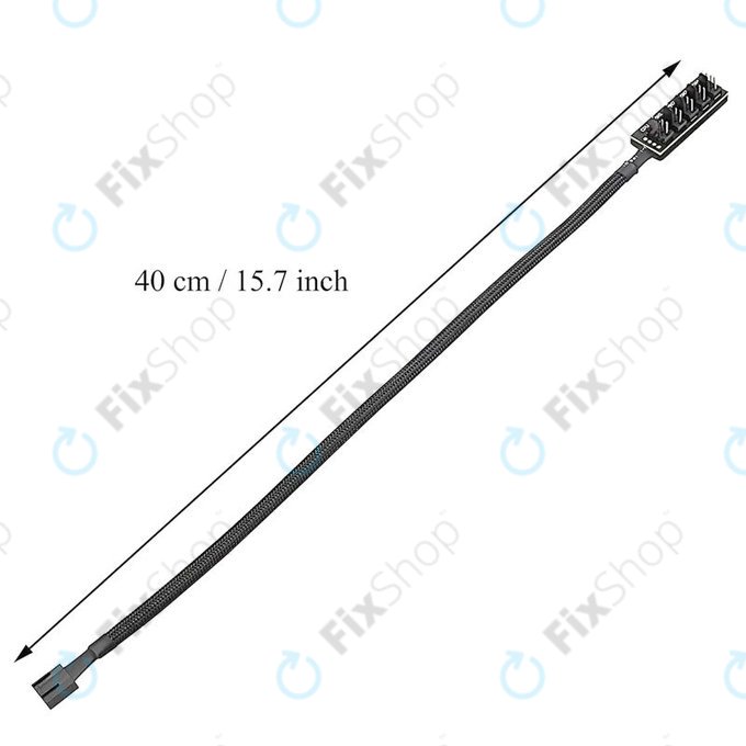 PWM fan hub, 4-pin, 5-port