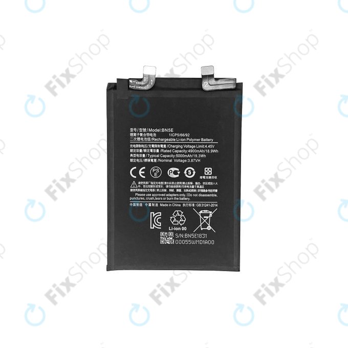 Xiaomi Poco X4 Pro 5G, Redmi Note 11 Pro 4G, Redmi Note 11 Pro 5G - Battery BN5E 5000mAh