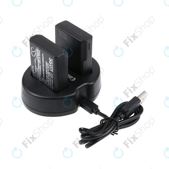 Battery 2pcs with charger for Nikon Coolpix P7000, P7700, D3100, D3200, D5100, 1030mAh, Li-Ion, 7.4V, EN-EL14, HQ