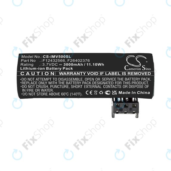 Battery for Ingenico Move 5000, 3000mAh, Li-Ion, 3.7V, F26402376, HQ