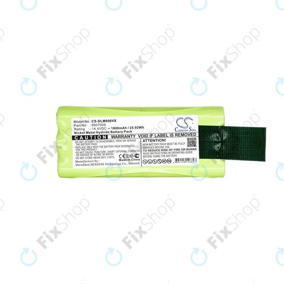 Dirt Devil Libero M606, M606-1, M606-2, M606-3, M606-4, M607, M612 - Battery 0607004, 0612014 Ni-MH 14.4V 1800mAh HQ