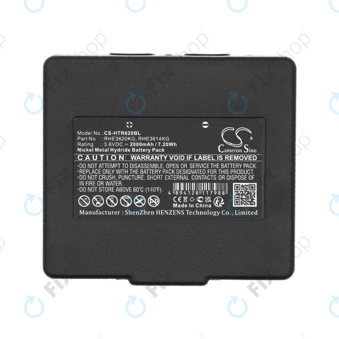 Battery for Hetronic Abitron Mini, 2000mAh, Ni-MH, 3.6V, RHE3620KG, HQ