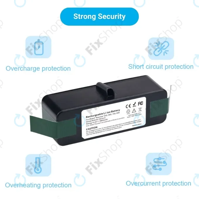 iRobot Roomba 600, 800, 900-series - Battery 4502233, 4374392, 2130LI Li-Ion 14.4V 5800mAh