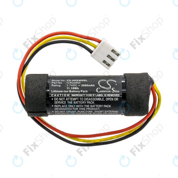 Battery for Harman/Kardon Onyx Studio 4, 3000mAh, Li-Ion, 3.7V, ICR22650, HQ