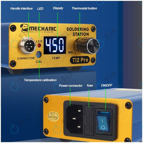 Mechanic T12 Pro - Digital Soldering Station (Blue)