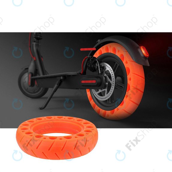 Xiaomi Mi Electric Scooter 1S, 2 M365, Essential, Pro, Pro 2 - Durable Full Tubeless Tire (Type 1) (Red)