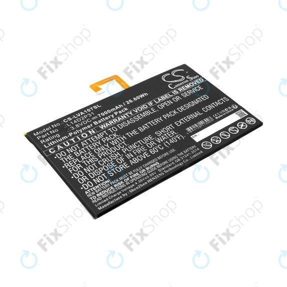 Battery for Lenovo Tab 2, Lenovo Tab 4, Lenovo TB2, 7000mAh, Li-Pol, 3.8V, L14D2P31, HQ