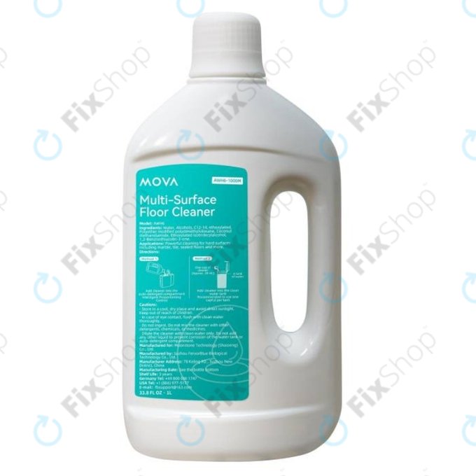 Multi-Surface Floor Cleaner, 1L for Dreame Bot L10s Ultra, L20 Ultra, L30 Ultra, Xiaomi Robot Vacumm S20