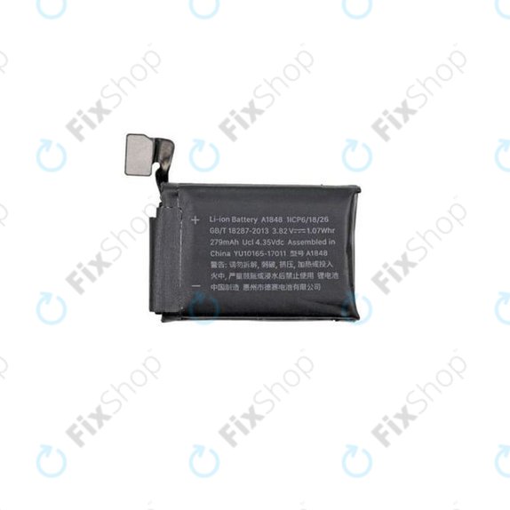 Battery for Apple Watch 3 38mm, 279mAh, GPS and Cellular Version, Refurbished