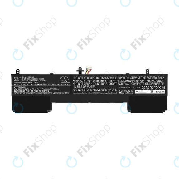 Battery for Asus ZenBook 15 UX534FTC, Flip 15 UX563, 4500mAh, Li-Pol, 15.4V, C42N1839, HQ