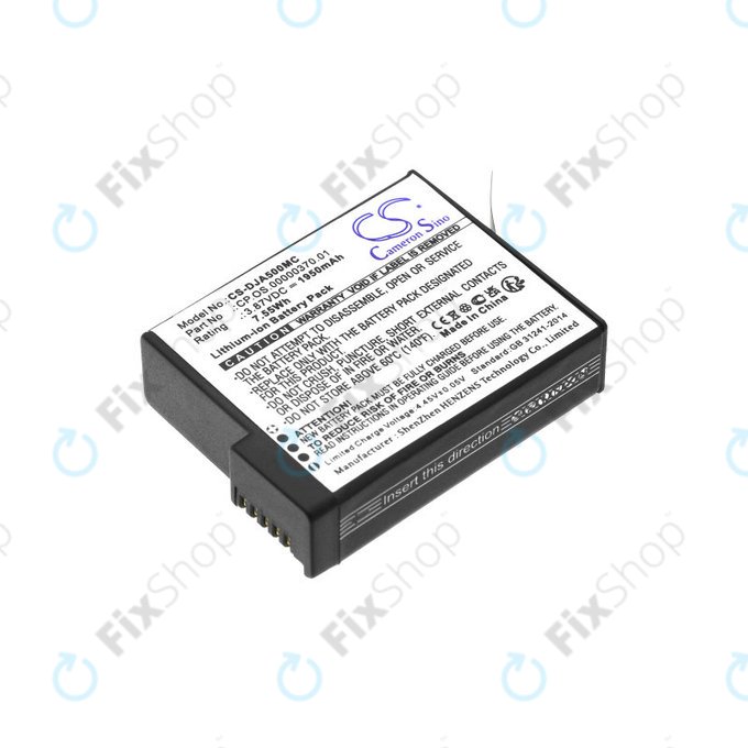 Battery for DJI Osmo Action 5, 1950mAh, Li-Ion, 3.87V, CP.OS.00000370.01, HQ