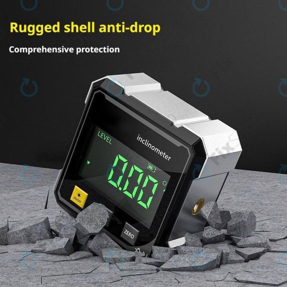Digital angle gauge with magnet and laser