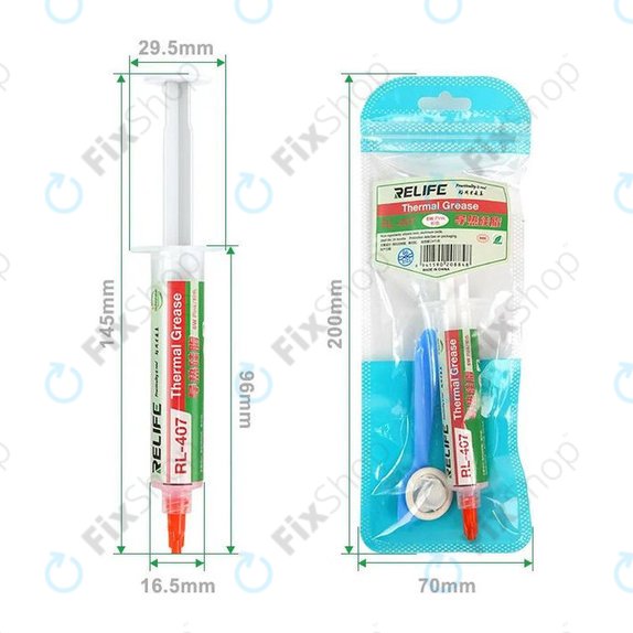 Silicone Thermal Paste Relife RL-407, 6 W/mK, 20g, pink