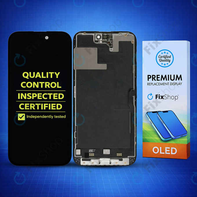 Display Hard OLED for iPhone 14 Pro, Touch Screen with Frame, FixPremium