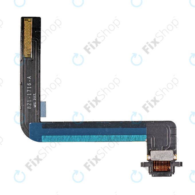 Apple iPad (6th Gen 2018) - Charging Connector + Flex Cable (Black)